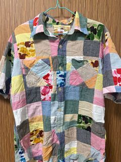 A BATHING APE BAPE PATCHWORK S/S SHIRT