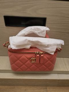 chanel vanity case 粉色